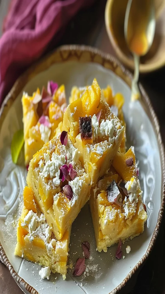 How to Make Mango Kalakand With Ricotta Cheese