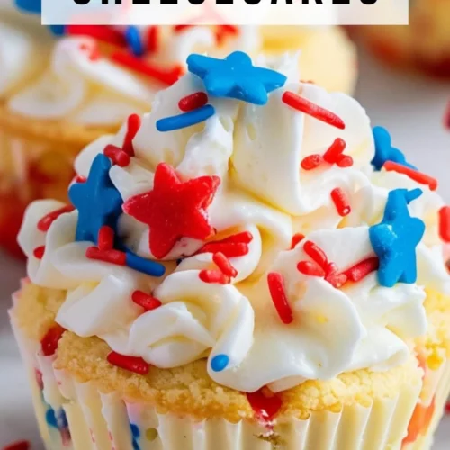 Patriotic Mini Cheesecakes