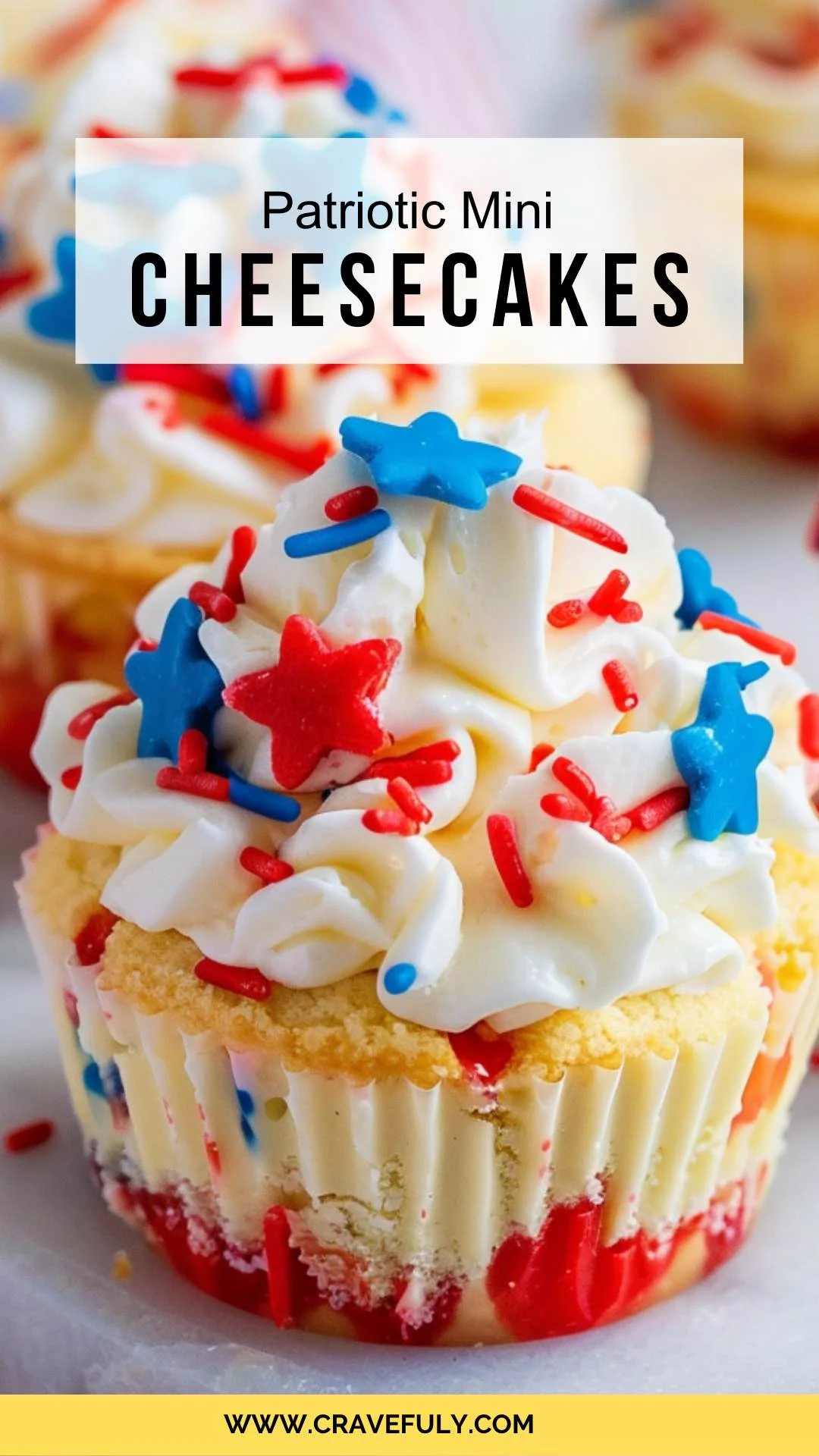 Patriotic Mini Cheesecakes