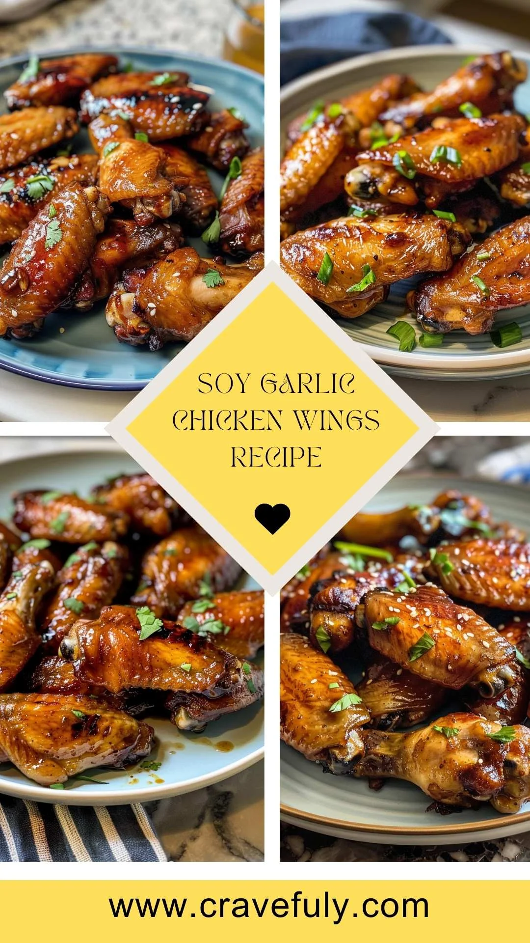 Soy Garlic Chicken Wings Recipe