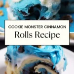 Cookie Monster Cinnamon Rolls Recipe