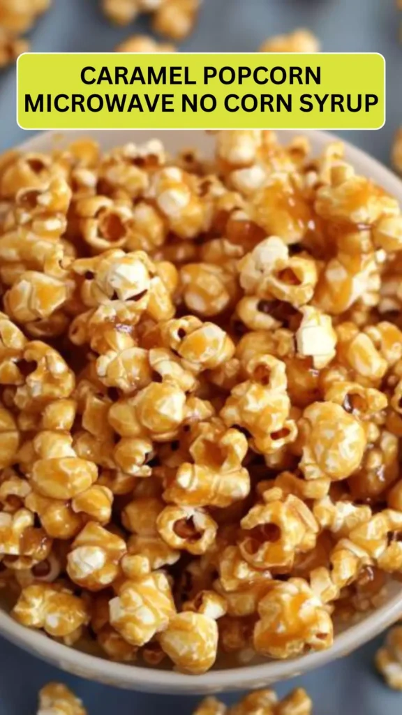 Best Caramel popcorn microwave no corn syrup
