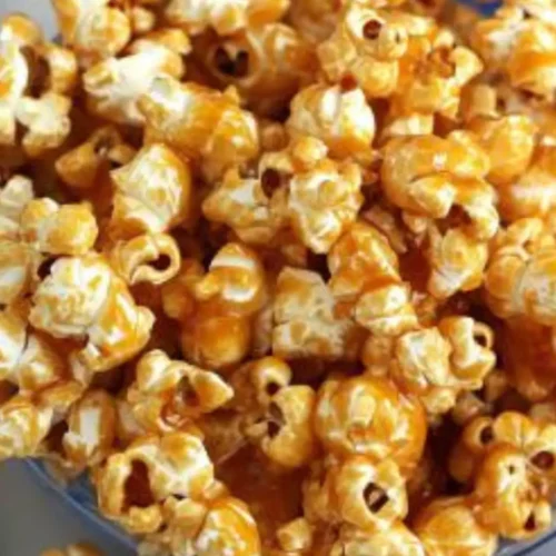 Caramel popcorn microwave no corn syrup