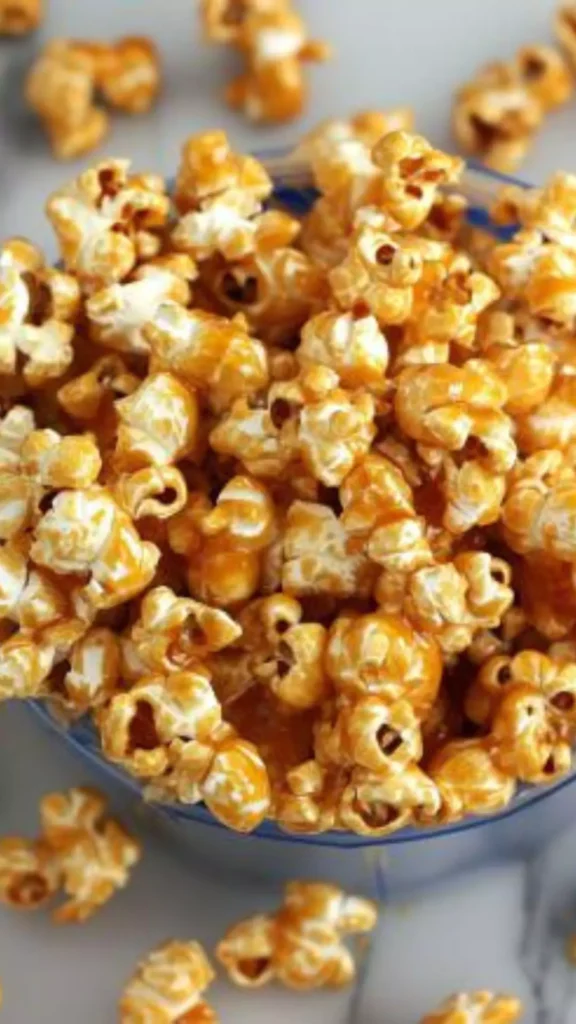 Caramel popcorn microwave no corn syrup
