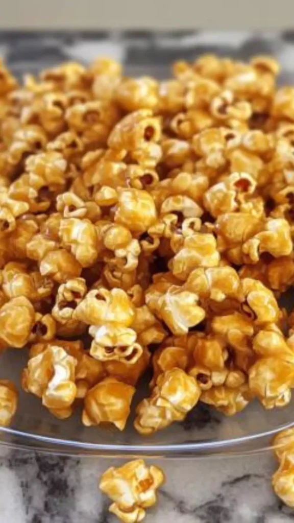 Easy Caramel popcorn microwave no corn syrup