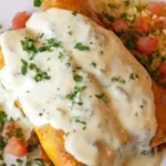 Best Seafood Chimichanga With White Sauce