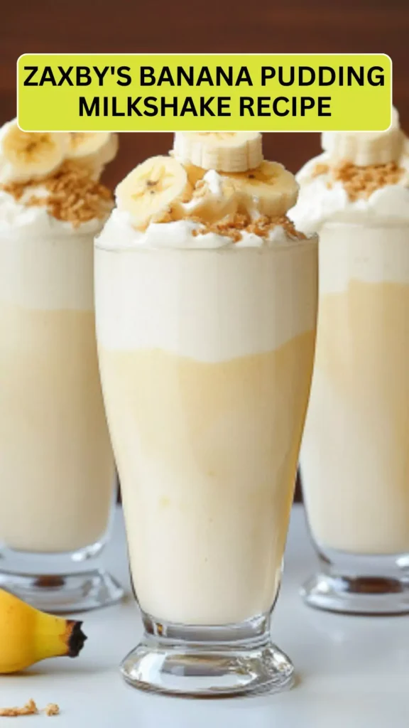 Best Zaxby’s Banana Pudding Milkshake Recipe
