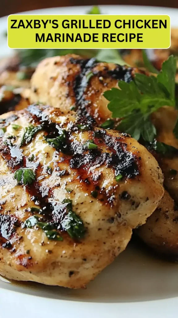 Best Zaxby’s Grilled Chicken Marinade Recipe
