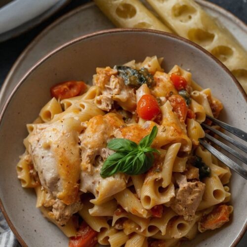 4 Ingredient Chicken Pasta Casserole Recipe
