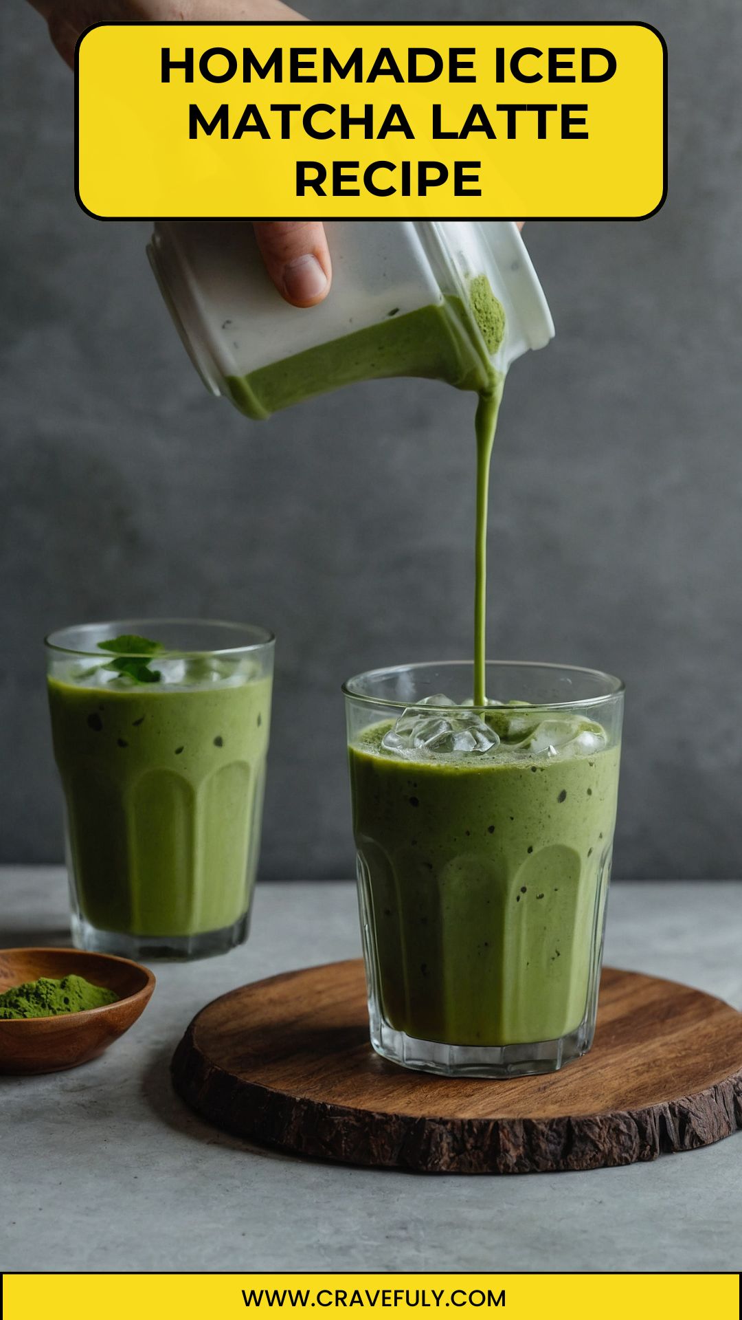 Homemade Iced Matcha Latte Recipe