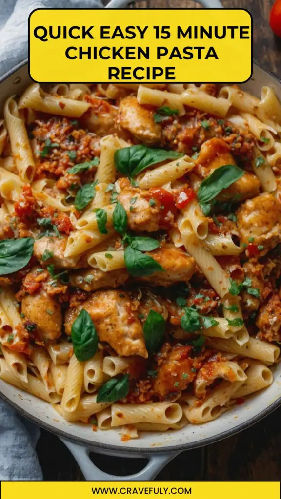 quick easy 15 minute chicken pasta recipe