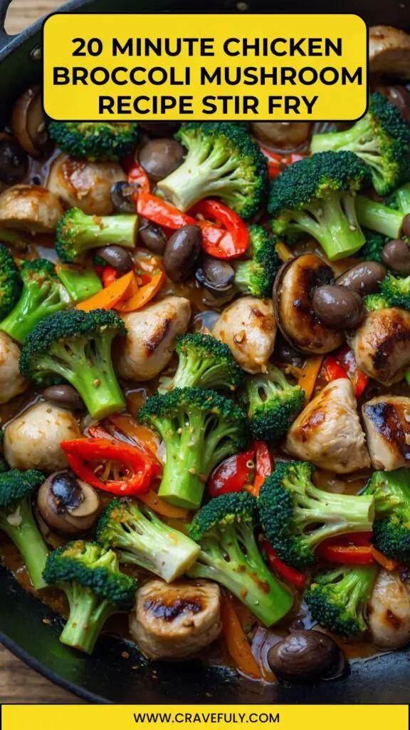 20 minute chicken broccoli mushroom recipe stir fry