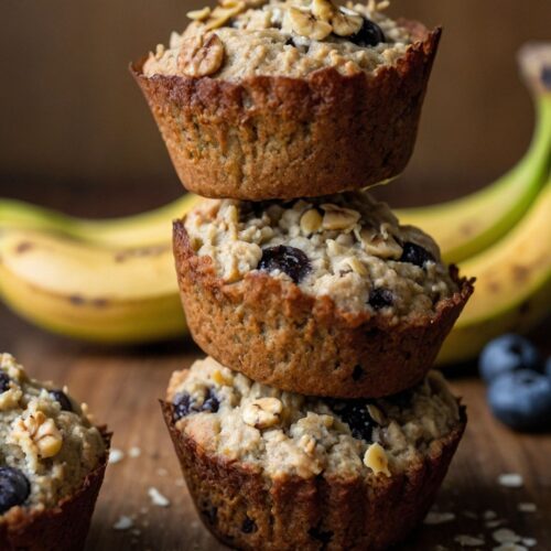 Healthy Banana Oatmeal Muffins Ever