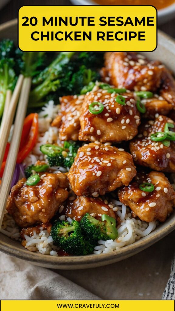 20 minute sesame chicken Recipe