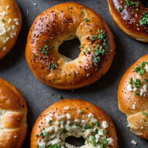 air fryer bagels