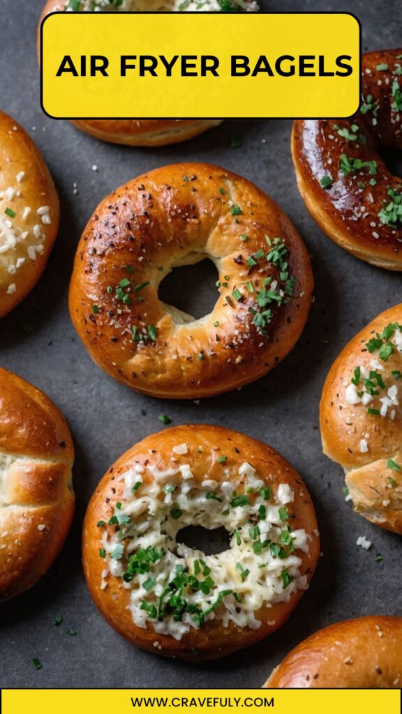 air fryer bagels