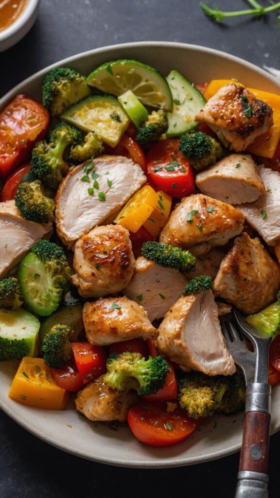 how to make air fryer chicken and veggies Recipe