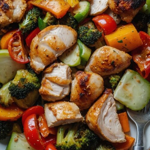 air fryer chicken and veggies Recipe