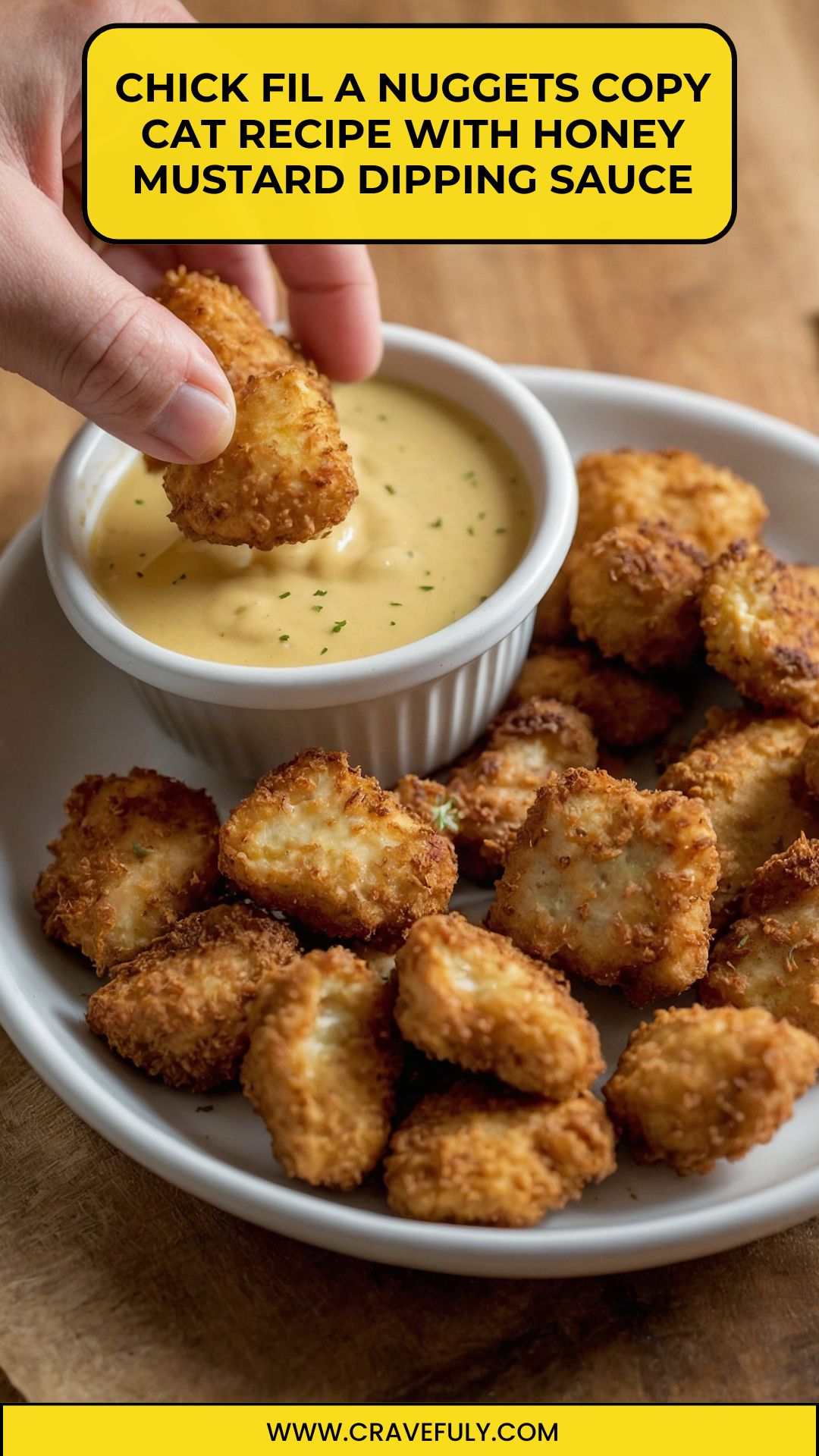 chick fil a nuggets copy cat recipe with honey mustard dipping sauce