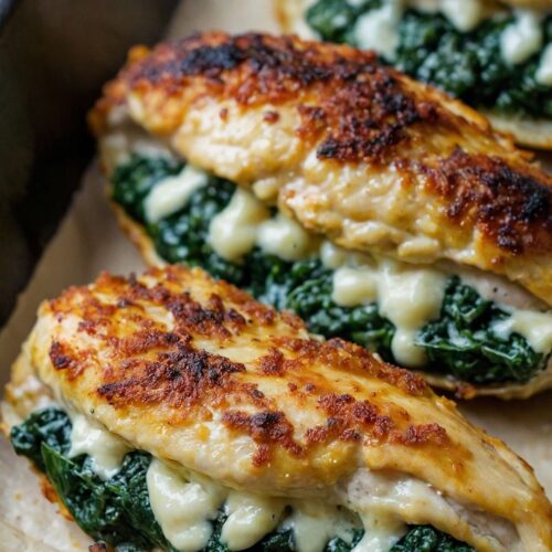 cream cheese spinach stuffed chicken