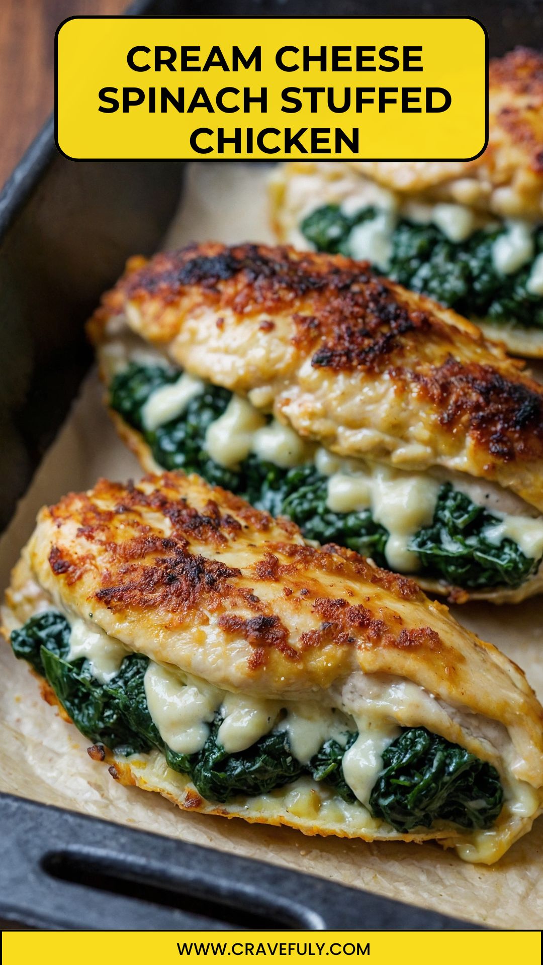 cream cheese spinach stuffed chicken