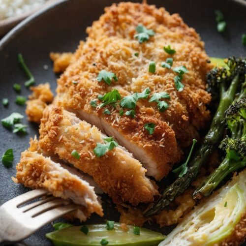 how to make crispy parmesan crusted chicken Recipe