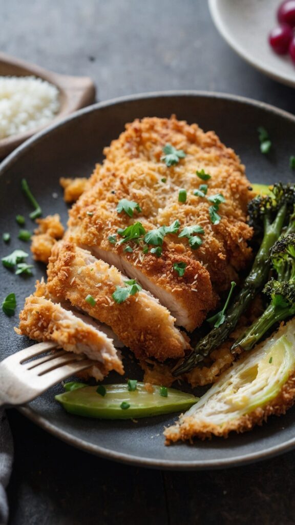 how to make crispy parmesan crusted chicken Recipe