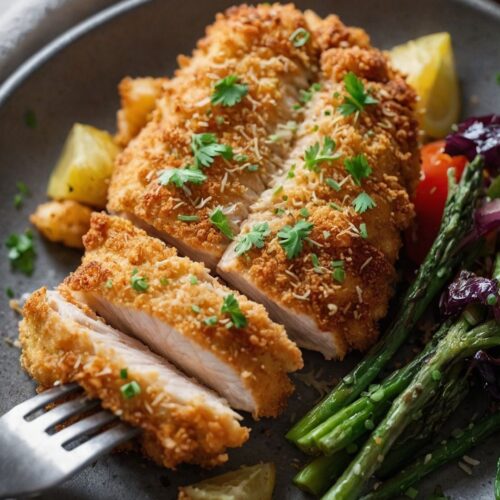 crispy parmesan crusted chicken Recipe