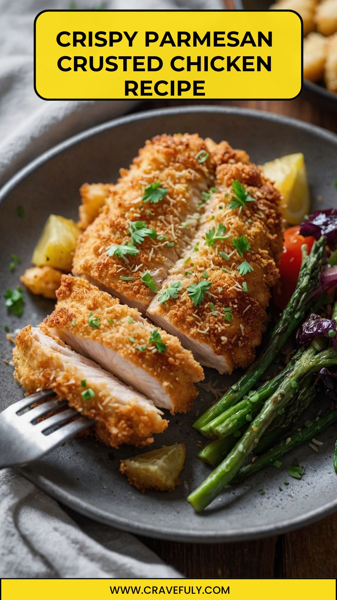 crispy parmesan crusted chicken Recipe