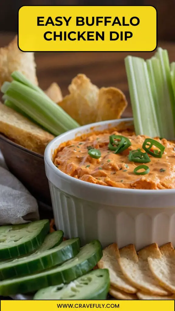 easy buffalo chicken dip