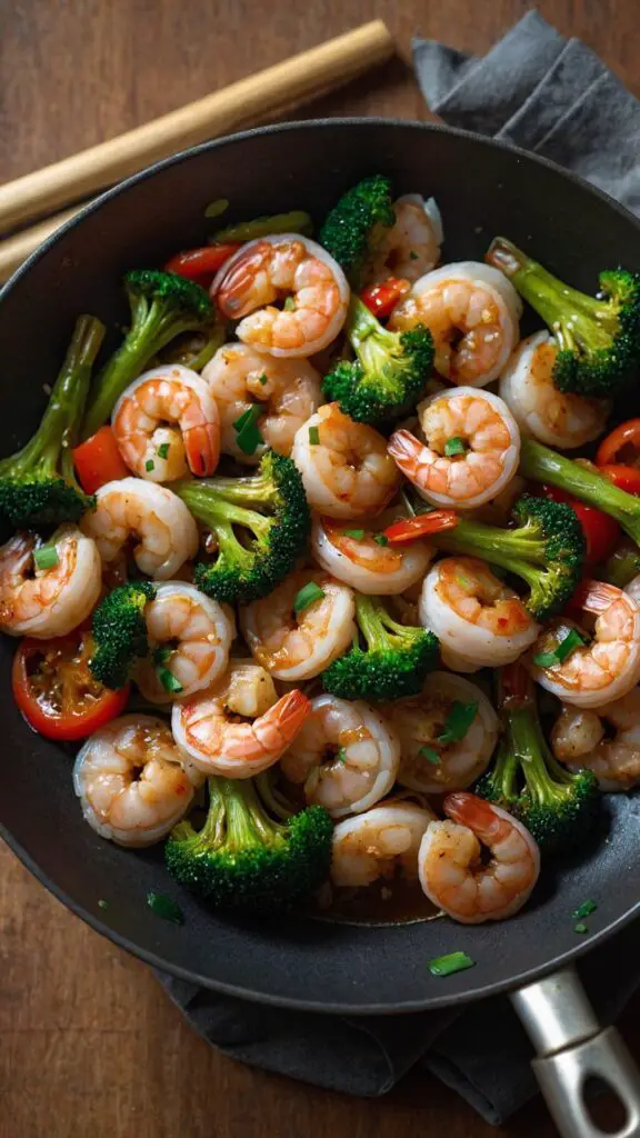 how to make quick 10 minute shrimp teriyaki stir fry