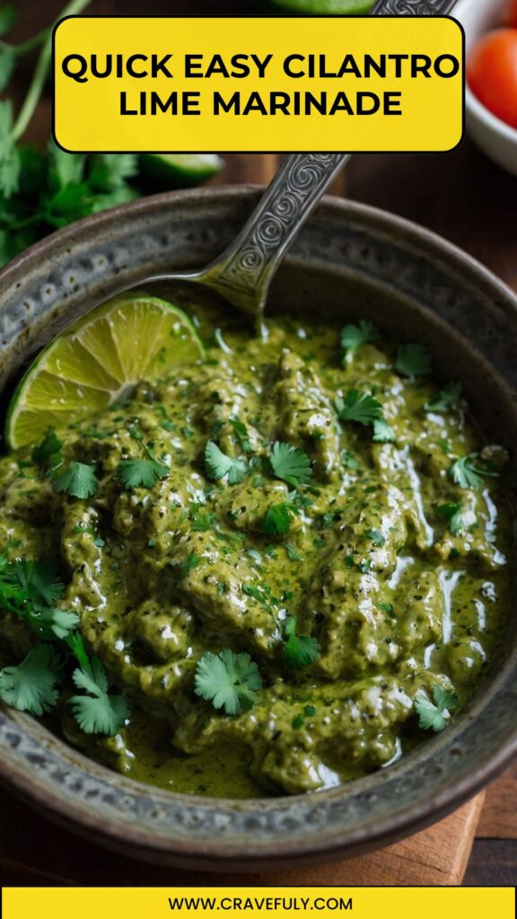 quick easy cilantro lime marinade