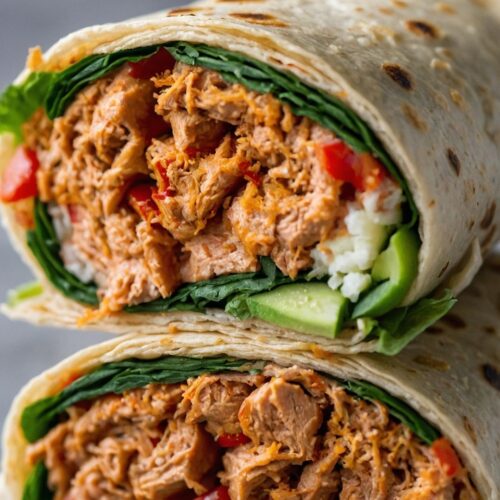 how to make spicy sriracha tuna wraps