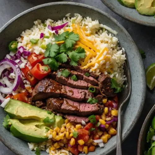 how to make steak burrito bowl recipe