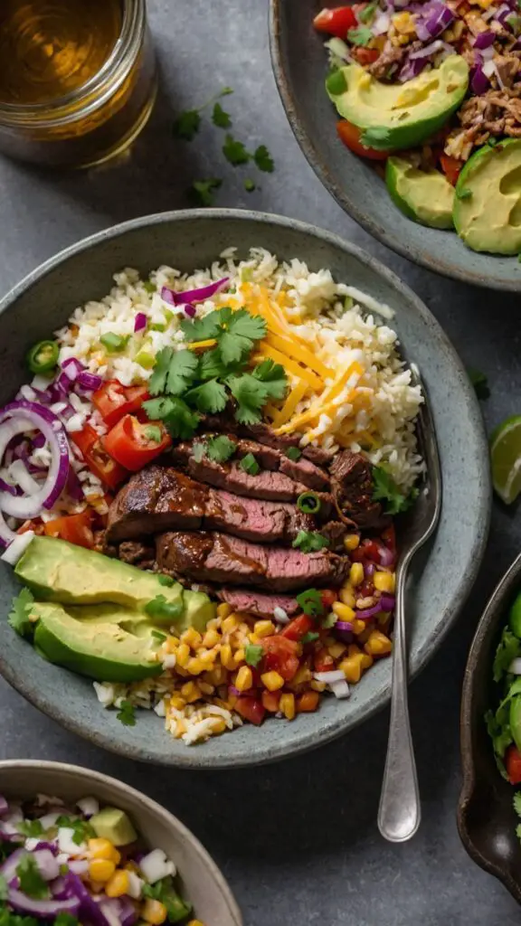 how to make steak burrito bowl recipe
