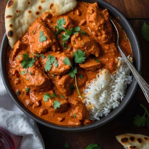 asy chicken tikka masala with stove top garlic naan