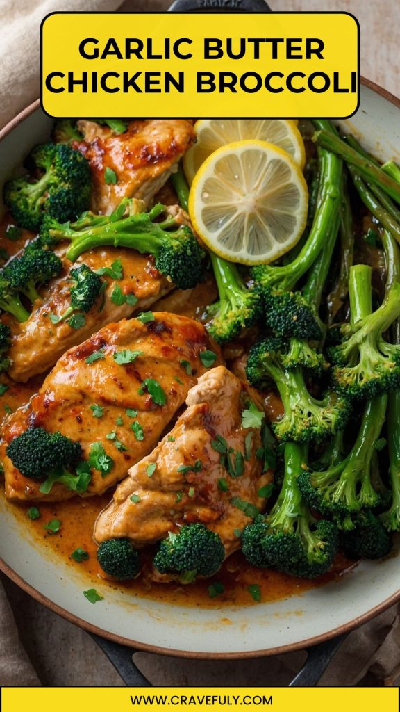 garlic butter chicken broccoli