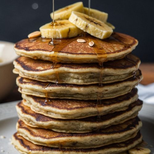 moist almond flour banana pancakes