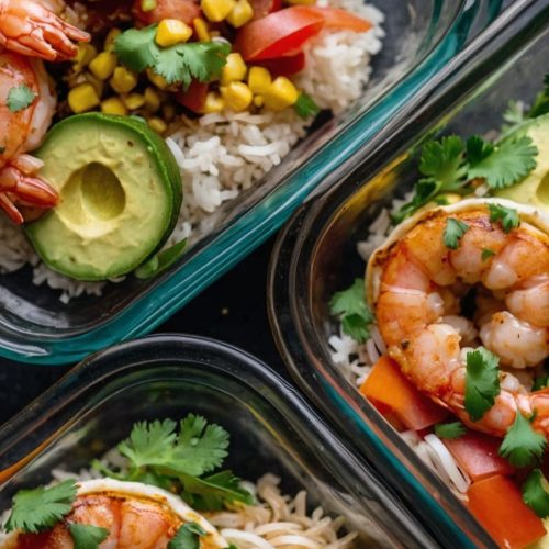 shrimp taco meal prep bowls Recipe