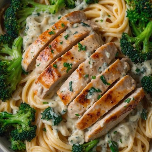 skinny chicken broccoli alfredo copycat recipe