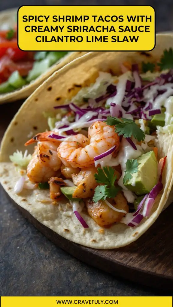 spicy shrimp tacos with creamy sriracha sauce cilantro lime slaw spicy shrimp tacos with creamy sriracha sauce cilantro lime slaw