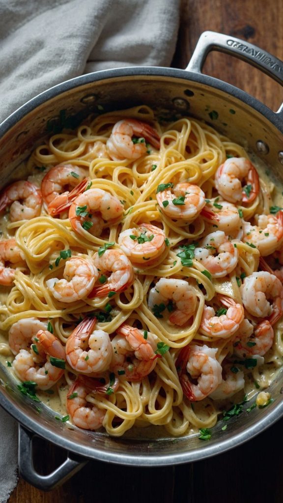 how to make creamy garlic shrimp pasta how to make creamy garlic shrimp pasta