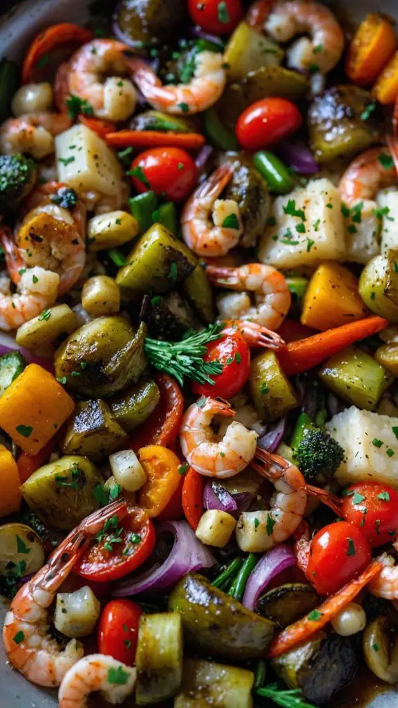 how to make easy one pan roasted shrimp and veggies how to make easy one pan roasted shrimp and veggies