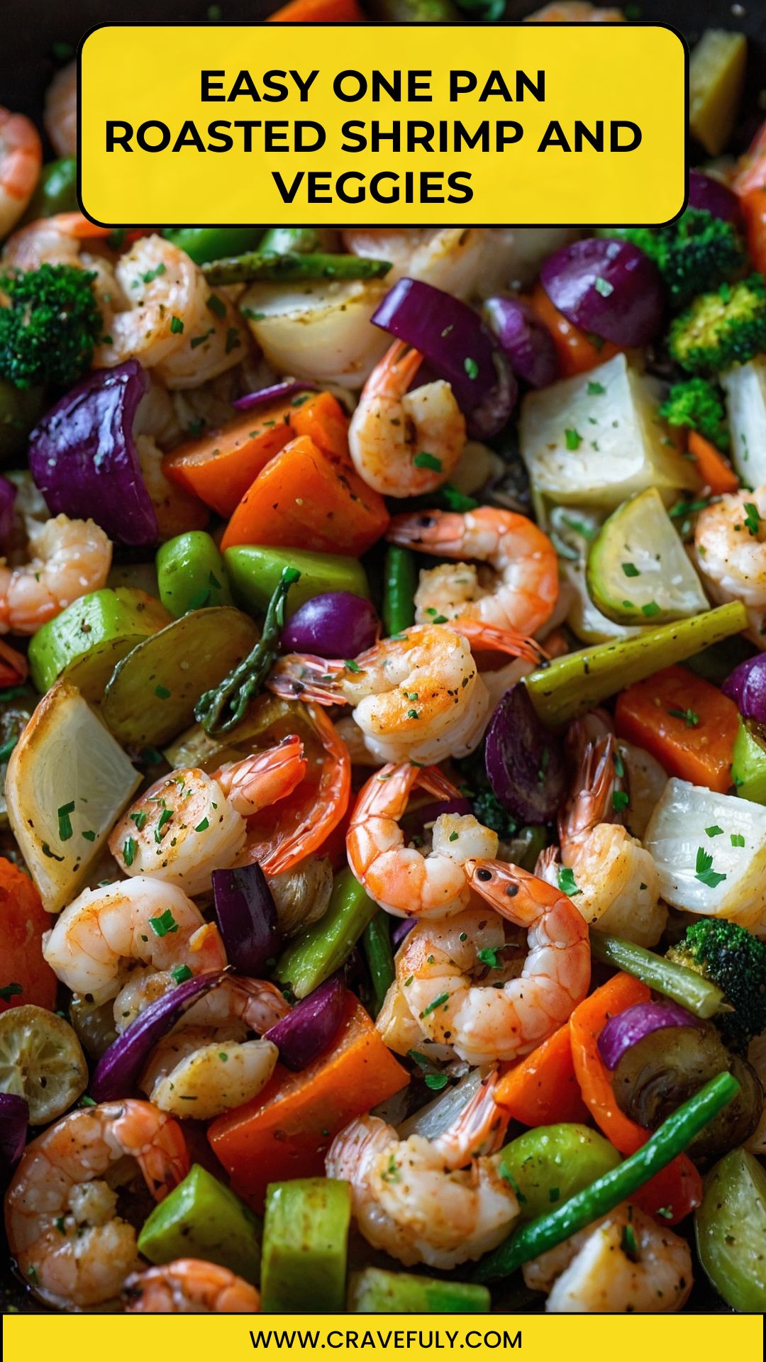 easy one pan roasted shrimp and veggies