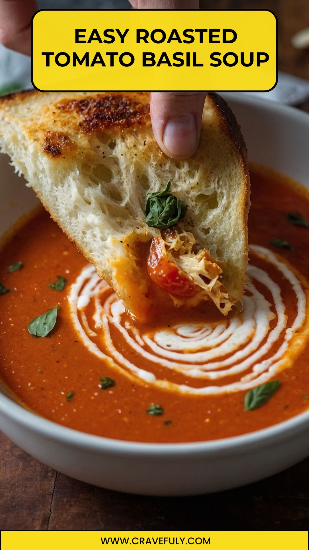 easy roasted tomato basil soup