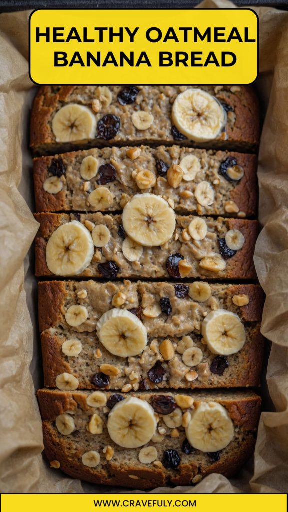 healthy oatmeal banana bread