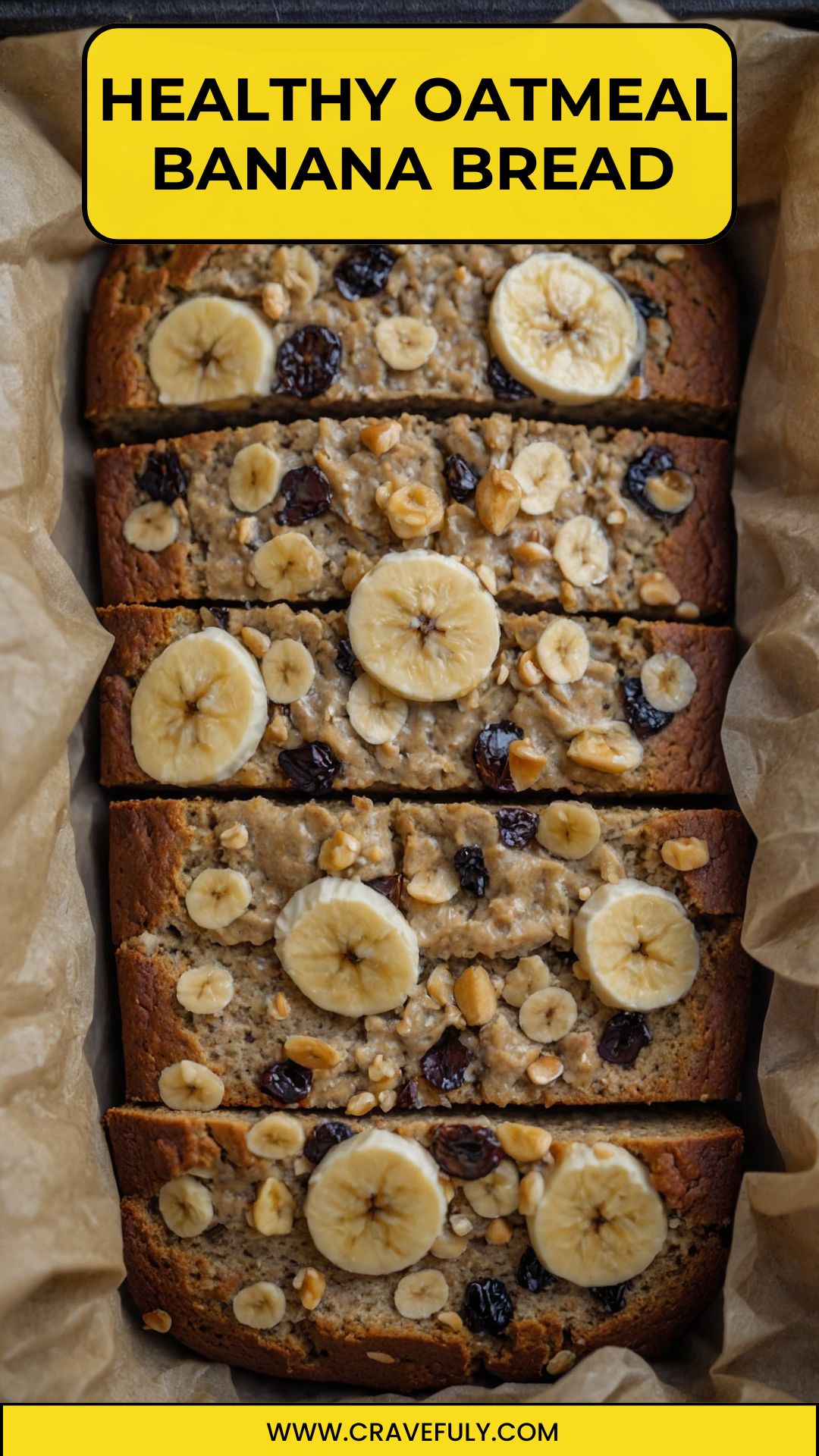 healthy oatmeal banana bread