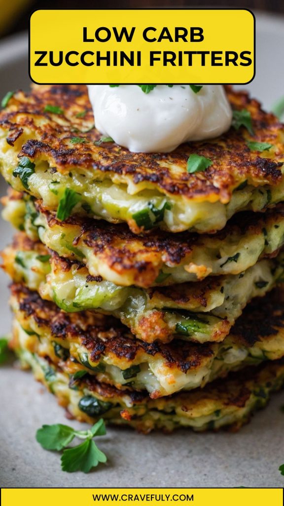 low carb zucchini fritters