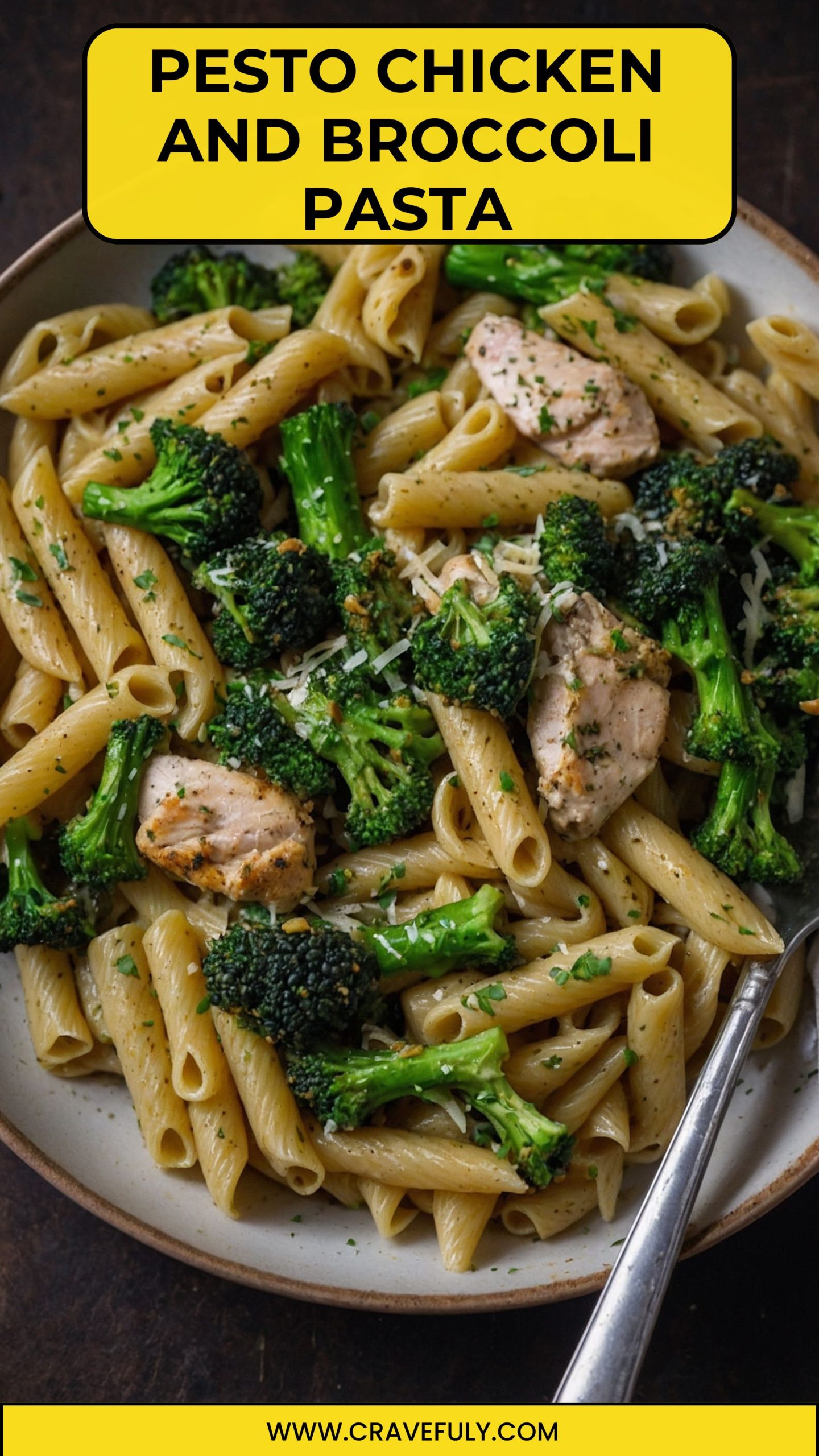 pesto chicken and broccoli pasta