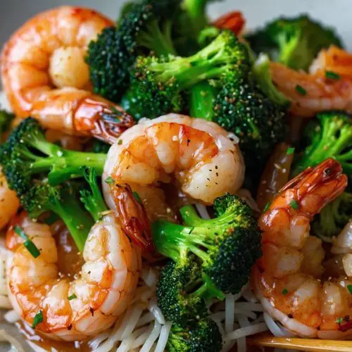 how to make quick honey garlic shrimp and broccoli